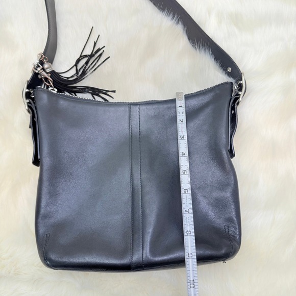 Coach | Vintage Leather Hobo Crossbody in Black - 9362 - Picture 7 of 9